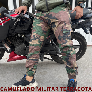 PANTALON CARGO EN DRILL CAMUFLADO👖