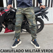 Cargar imagen en el visor de la galería, PANTALON CARGO EN DRILL CAMUFLADO👖