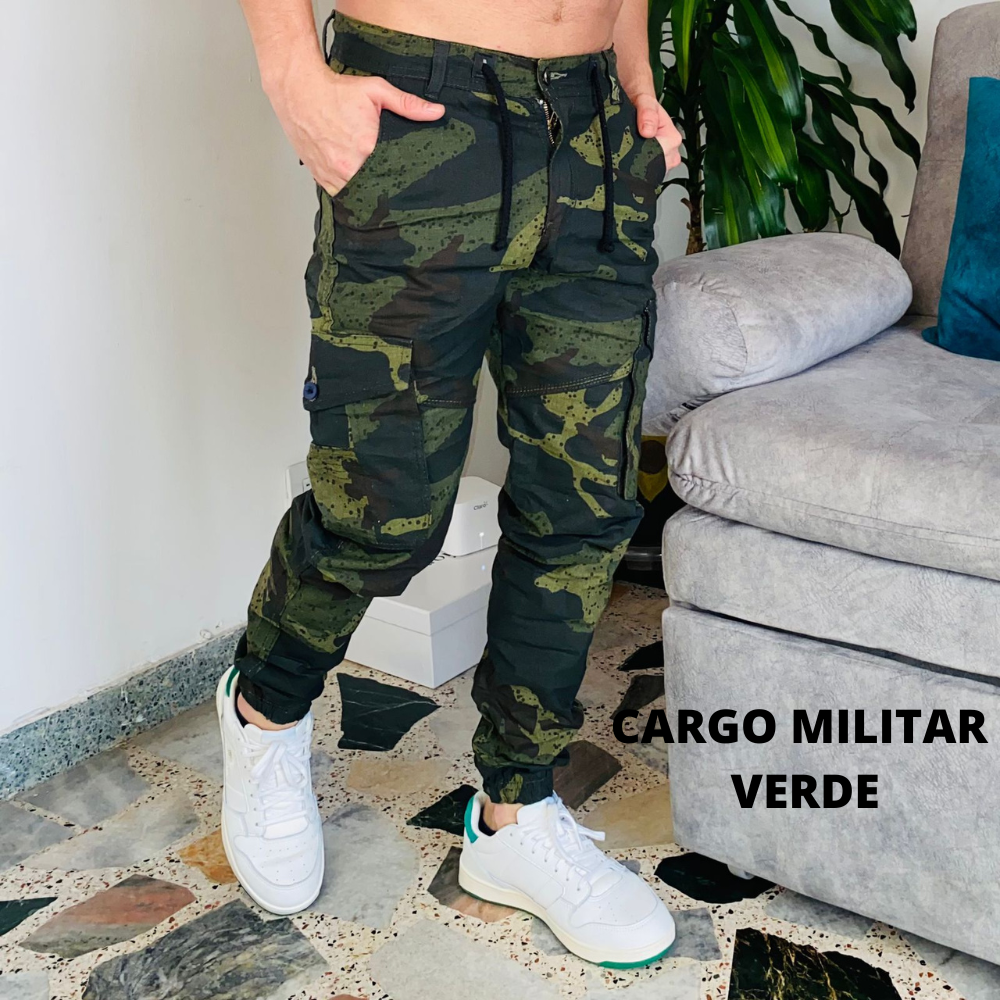 PANTALON CARGO EN DRILL CAMUFLADO👖