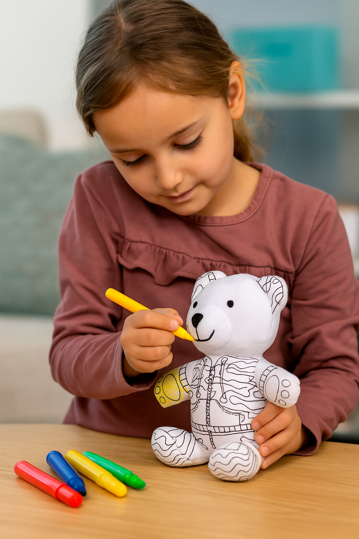 🧸 Peluche para Colorear Pincello – ¡Diversión y creatividad en cada trazo!