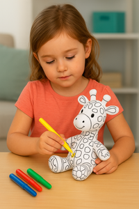 🧸 Peluche para Colorear Pincello – ¡Diversión y creatividad en cada trazo!