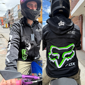 CHAQUETA IMPERMEABLE REFLECTIVA🏍️