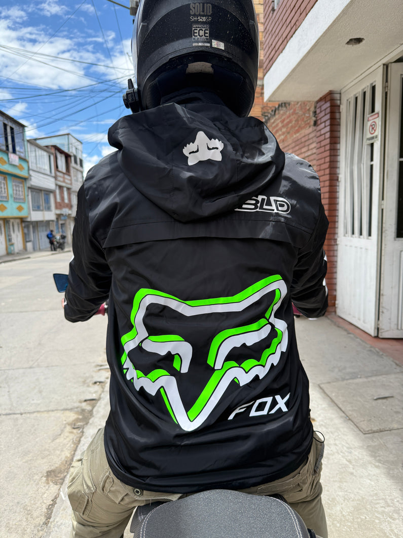 CHAQUETA IMPERMEABLE REFLECTIVA🏍️