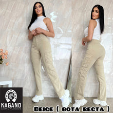 Cargar imagen en el visor de la galería, PANTALON CARGO DAMA BOTA RECTA😍