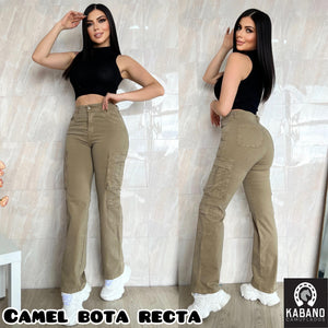 PANTALON CARGO DAMA BOTA RECTA😍