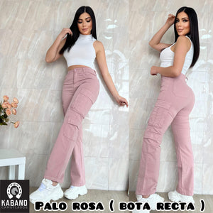 PANTALON CARGO DAMA BOTA RECTA😍