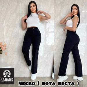 PANTALON CARGO DAMA BOTA RECTA😍